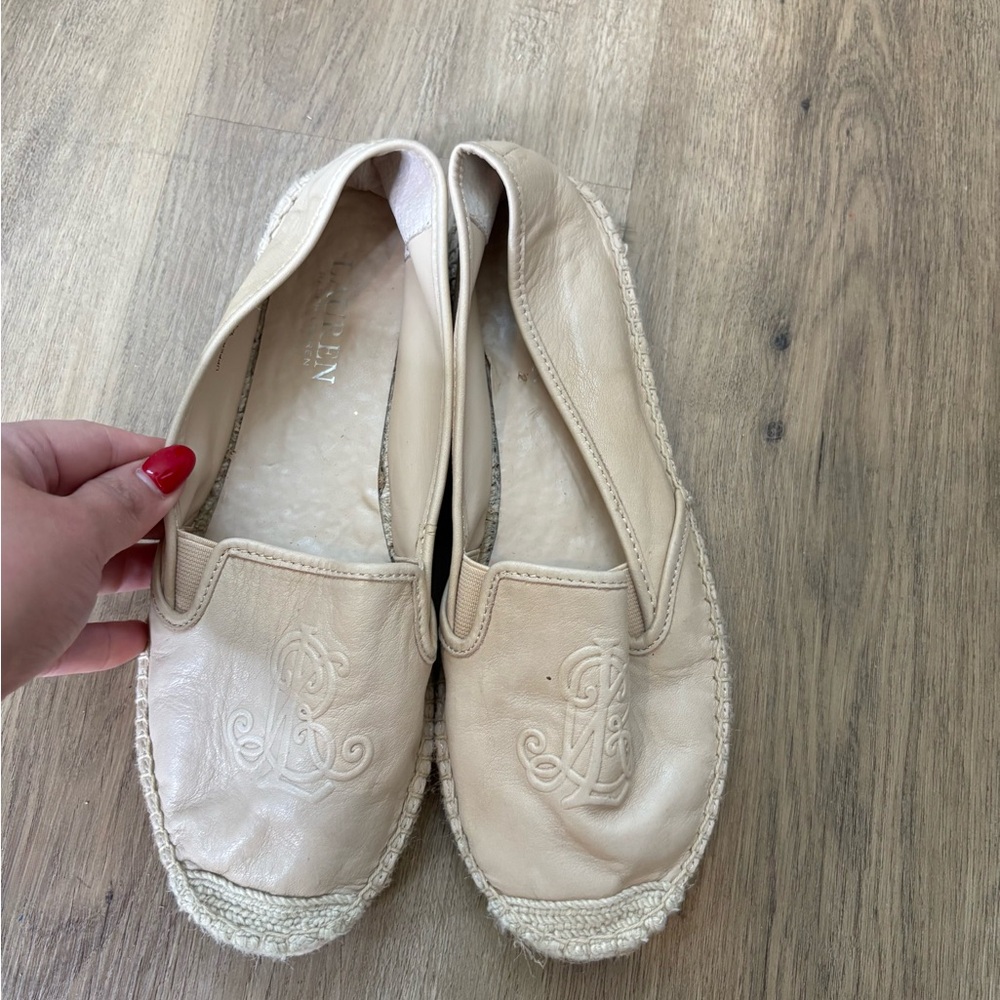Ralph Lauren Cream Espadrilles